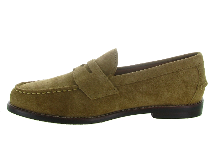 mocassins - Elégant - homme - Nubuck - Camel - Ralph lauren9811701_4