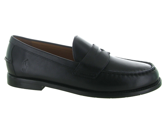 mocassins - Elégant - homme - Cuir - Noir - Ralph lauren