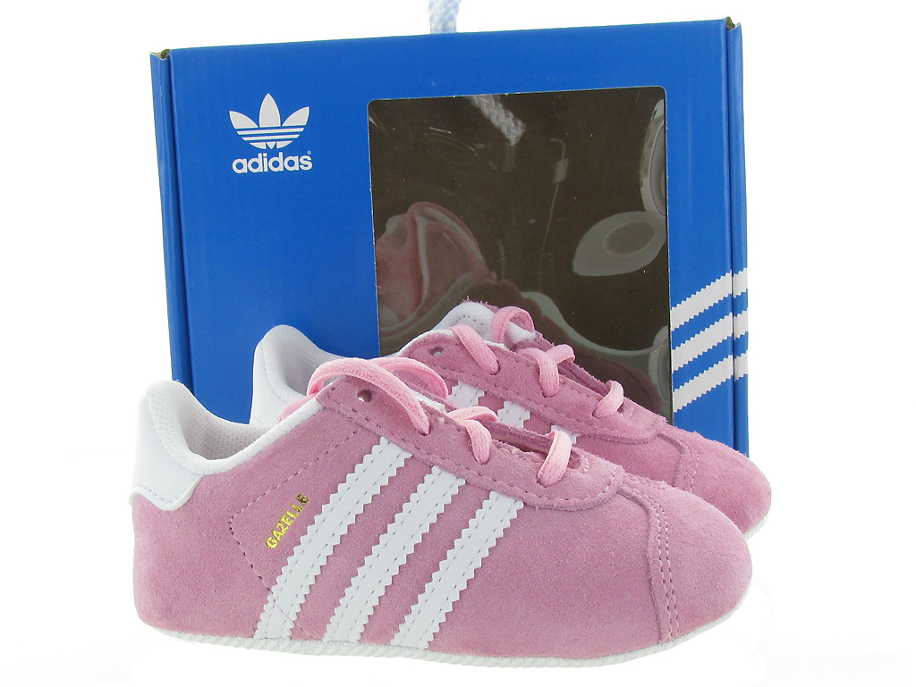 baskets et sneakers bebe fille Adidas gazelle girl rose| Chaussures